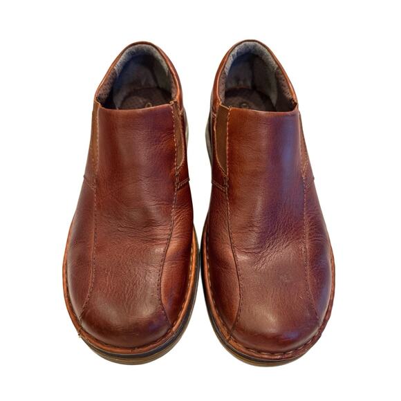 Men's Y2K Doc Dr. Martens Tevin Oxblood Brown Leather Preppy Comfort Loafers 10 - Picture 3 of 7